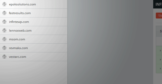 Alphabetic ordering of sites